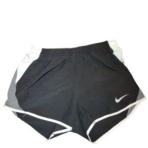 Nike Women's Black and Gray Athletic Shorts